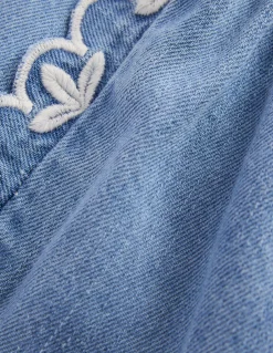 Boden Shorts-Short tissé à enfiler Bleu chambray