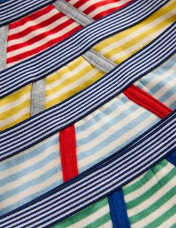 Boden Chaussettes & Sous-Vêtements-5 slips Rayé arc-en-ciel