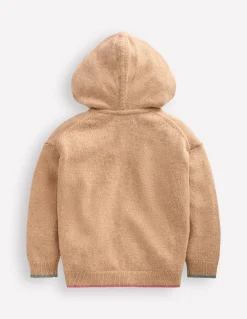 Boden Pulls & Gilets-Sweat à capuche en maille Avoine chine