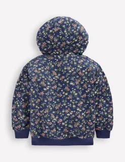 Boden Ensembles Assortis|Sweats-Sweat à capuche imprimé Motif Meadow Floral bleu tribord