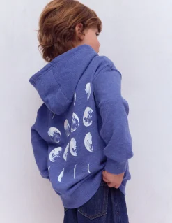 Boden Sweats|Tops & T-Shirts-Sweat à capuche motif avant et arrière Phases de la lune