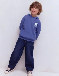 Boden Sweats|Tops & T-Shirts-Sweat à capuche motif avant et arrière Phases de la lune