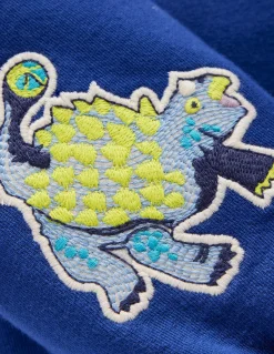 Boden Ensembles Assortis|Sweats-Sweat à écussons Dinos bleu saphir