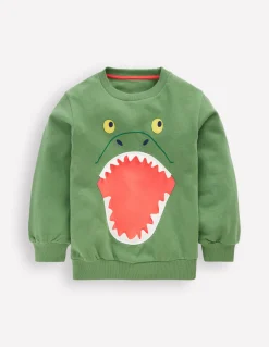 Boden Sweats|Tops & T-Shirts-Sweat avec animal 3D DINOSAURE CONSOUDE