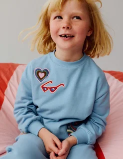 Boden Ensembles Assortis|Sweats-Sweat Bobbie à appliqué Écussons lac glaciaire