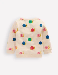 Boden Tops & Bodies-Sweat imprimé Escargots avoine
