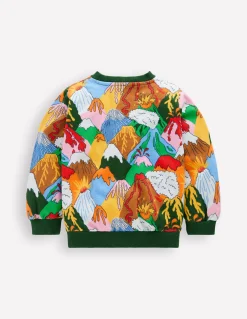 Boden Sweats|Tops & T-Shirts-Sweat imprimé pour tous les jours Volcans multi