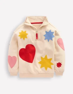 Boden Ensembles Assortis|Sweats-Sweat partiellement zippé Formes appliquées