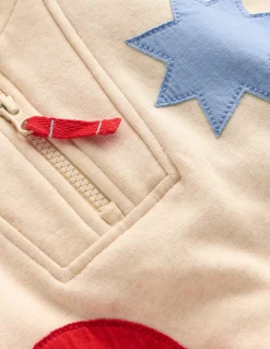 Boden Ensembles Assortis|Sweats-Sweat partiellement zippé Formes appliquées