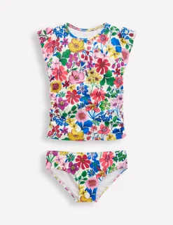 Boden Maillots & Tenues De Plage-Tankini à fronces Motif floral arc-en-ciel multi