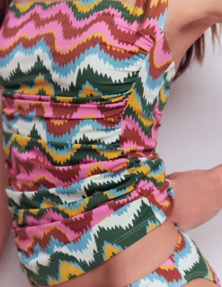 Boden Bikinis|Maillots De Bain-Tankini froncé Kythira Vague zigzag multi