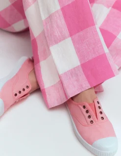 Boden Baskets|Chaussures Plates-Tennis sans lacets en toile Orchideenrosa