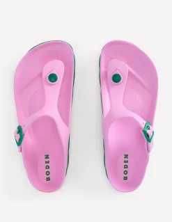 Boden Chaussures Plates|Sandales-Tongs Lyla Rose/vert