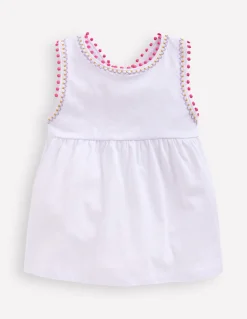 Boden Tops & T-Shirts-Top à dos croisé détail pompons Blanc