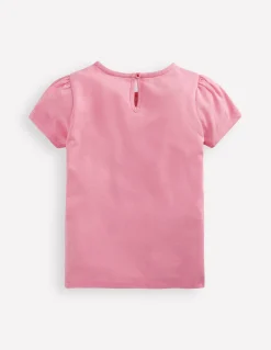 Boden Tops & T-Shirts-Top à manches bouffantes et super surpiqûres Licornes rose