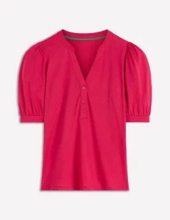 Boden Tops & T-Shirts-Top à manches courtes et col tunisien ouvert Grenade