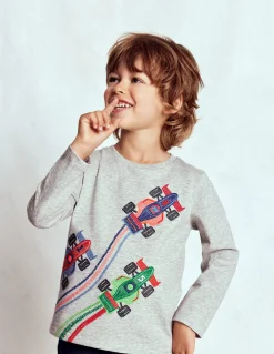 Boden Tops & T-Shirts-Top à manches longues et super surpiqûres Voitures de course