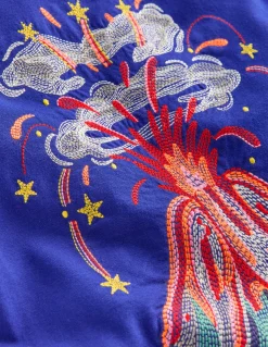 Boden Tops & T-Shirts-Top à manches longues et super surpiqûres Volcans multi