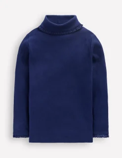 Boden Tops & T-Shirts-Top côtelé à col roulé Bleu marine universitaire