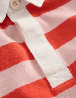 Boden Tops & T-Shirts-Top de rugby à emmanchures basses Rayé fiesta/lotus