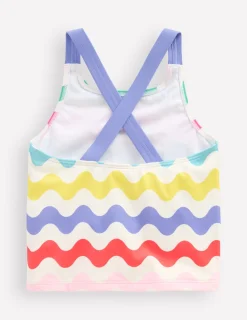 Boden Maillots & Tenues De Plage-Top de tankini croisé dans le dos Vague multi