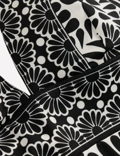 Boden Bikinis|Maillots De Bain-Top de tankini Porto Noir, motif Geo Stamp