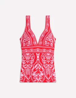 Boden Bikinis|Maillots De Bain-Top de tankini Porto Rouge, motif Ornamental Garden
