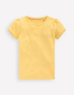 Boden Tops & T-Shirts-Top en pointelle à manches courtes Gelb