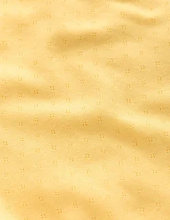 Boden Tops & T-Shirts-Top en pointelle à manches courtes Gelb