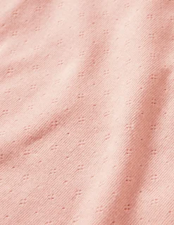 Boden Tops & T-Shirts-Top en pointelle à manches courtes Broderie rose