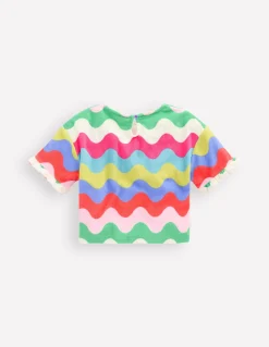Boden Tops & T-Shirts|Ensembles Assortis-Top en éponge à emmanchures basses Bunt Wellen Streifen