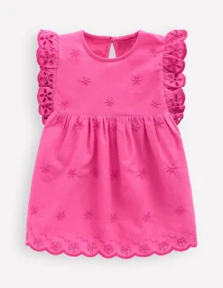 Boden Tops & T-Shirts-Top en tissu mélangé à broderie anglaise Peau de pêche