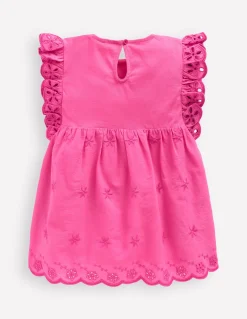 Boden Tops & T-Shirts-Top en tissu mélangé à broderie anglaise Peau de pêche