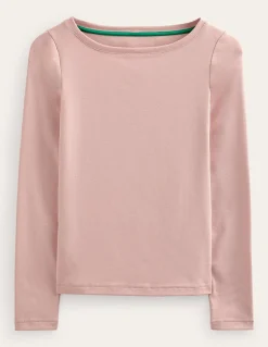 Boden Tops & T-Shirts-Top essentiel à col bateau en jersey Milchshake