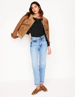 Boden Tops & T-Shirts-Top essentiel à col bateau en jersey Noir