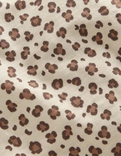 Boden Tops & T-Shirts-Top flammé à manches volantées Léopard blanc vanille