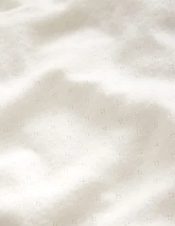 Boden Tops & T-Shirts-Top manches longues en pointelle Ivoire doux