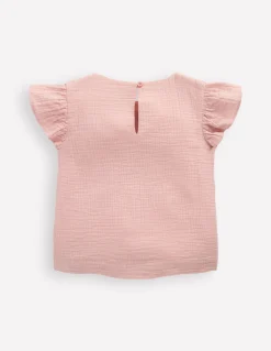 Boden Tops & T-Shirts|Ensembles Assortis-Top tissé et brodé à volants Fraises lotus