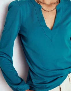 Boden Tops & T-Shirts-Top ultra-doux à col cranté Vert marin profond
