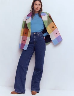 Boden Tops & T-Shirts-Top volanté ultra-doux Bleu capitaine