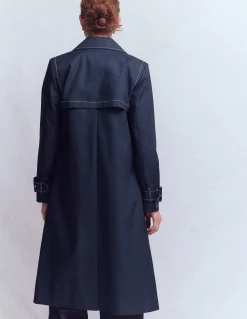 Boden Manteaux & Vestes-Trench croisé Bleu marine