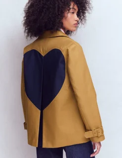 Boden Tenues De Travail|Manteaux & Vestes-Trench trapèze à cœur Rayé