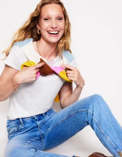 Boden Tops & T-Shirts-T-shirt à col bateau ultra-doux Blanc