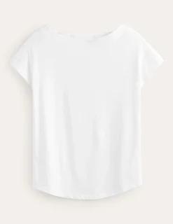 Boden Tops & T-Shirts-T-shirt à col bateau ultra-doux Blanc