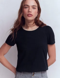 Boden Tops & T-Shirts-T-shirt à détails métallisés Bleu marine