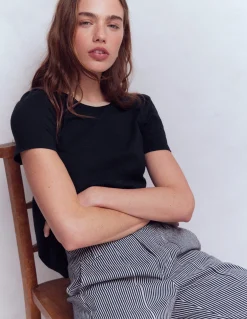 Boden Tops & T-Shirts-T-shirt à détails métallisés Bleu marine