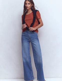 Boden Tops & T-Shirts-T-shirt à détails métallisés Marron châtaigne grillée