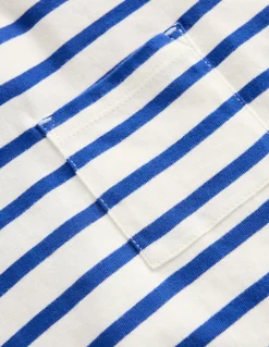 Boden Tops & T-Shirts-T-shirt à effet superposé Bleu vif/ivoire