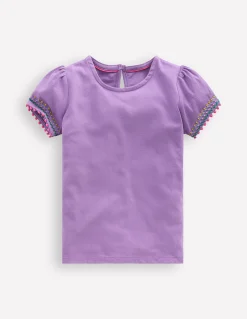 Boden Tops & T-Shirts-T-shirt à manches bouffantes Violet aster