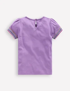 Boden Tops & T-Shirts-T-shirt à manches bouffantes Violet aster